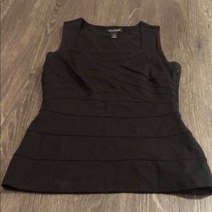 White House Black Market slimming black top